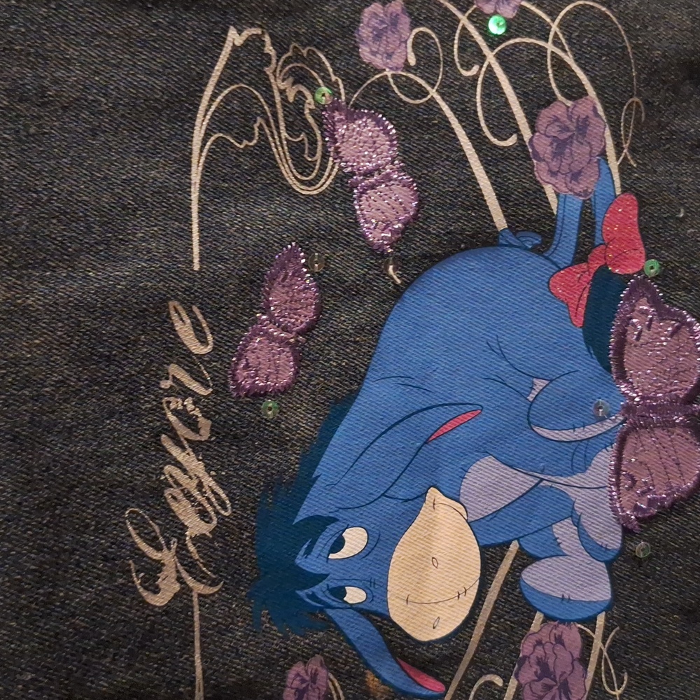 Disney Eeyore Denim Crossbody Messenger Bag - Picture 2 of 5